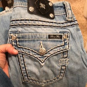 Miss Me relaxed boot low rise light was jean